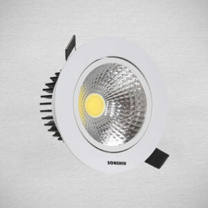 LED COB 10W Spotlight – Recessed/Surface Downlight, Focused Beam for False Ceilings, Accent Lighting, Modern Home Decor, Showrooms & Retail Displays (Warm/Cool White)