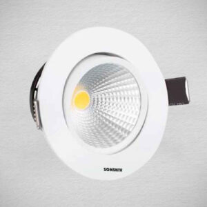 LED COB Spotlight 24W – Professional Recessed/Surface Downlight, High-Intensity Adjustable Focus, Modern Architectural Lighting for Large Rooms, Retail Showrooms, Art Galleries & Commercial Spaces