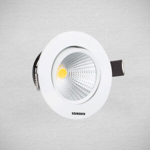 LED COB Spotlight 3W – Recessed Ceiling Spot Light, Adjustable Focus, Compact Design for Accent Lighting, False Ceilings, Showcases & Home Decor (Warm/Cool White)